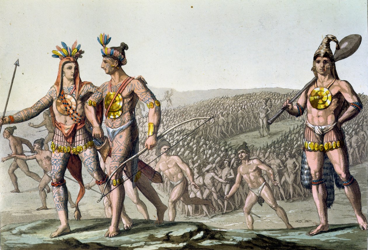 Chiefs of Florida på vej til krig, ca. 1820 af Gallo Gallina