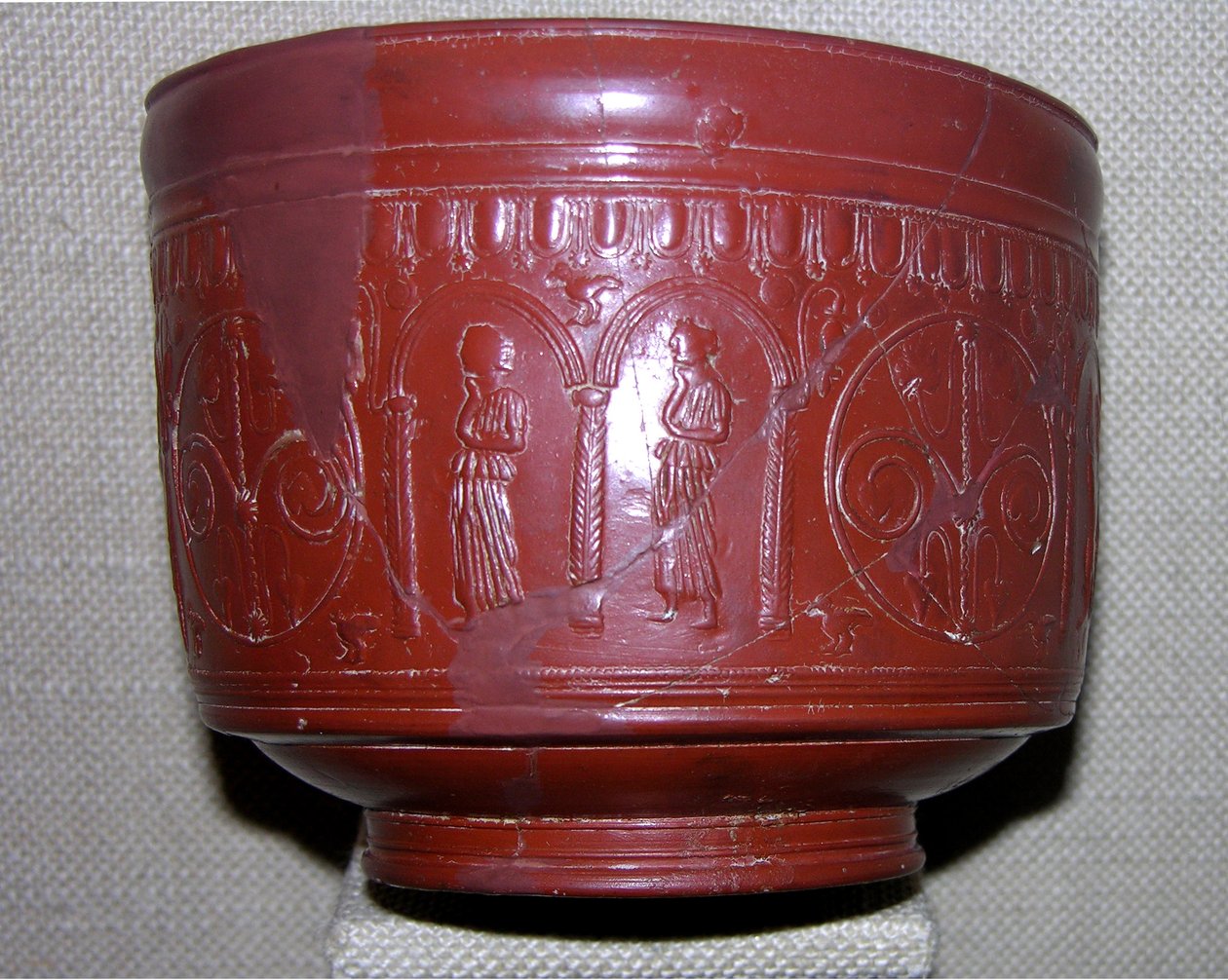 Dragondorff kop, fra Graufesenque, ca. 150 f.Kr. (terracotta) af Gallo Roman