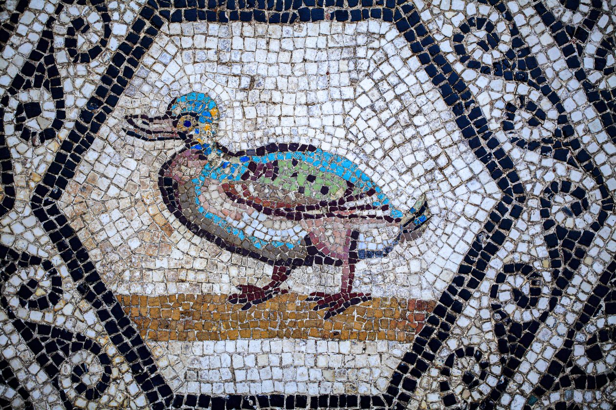 Romersk mosaik af Gallo-Roman Gallo-Roman