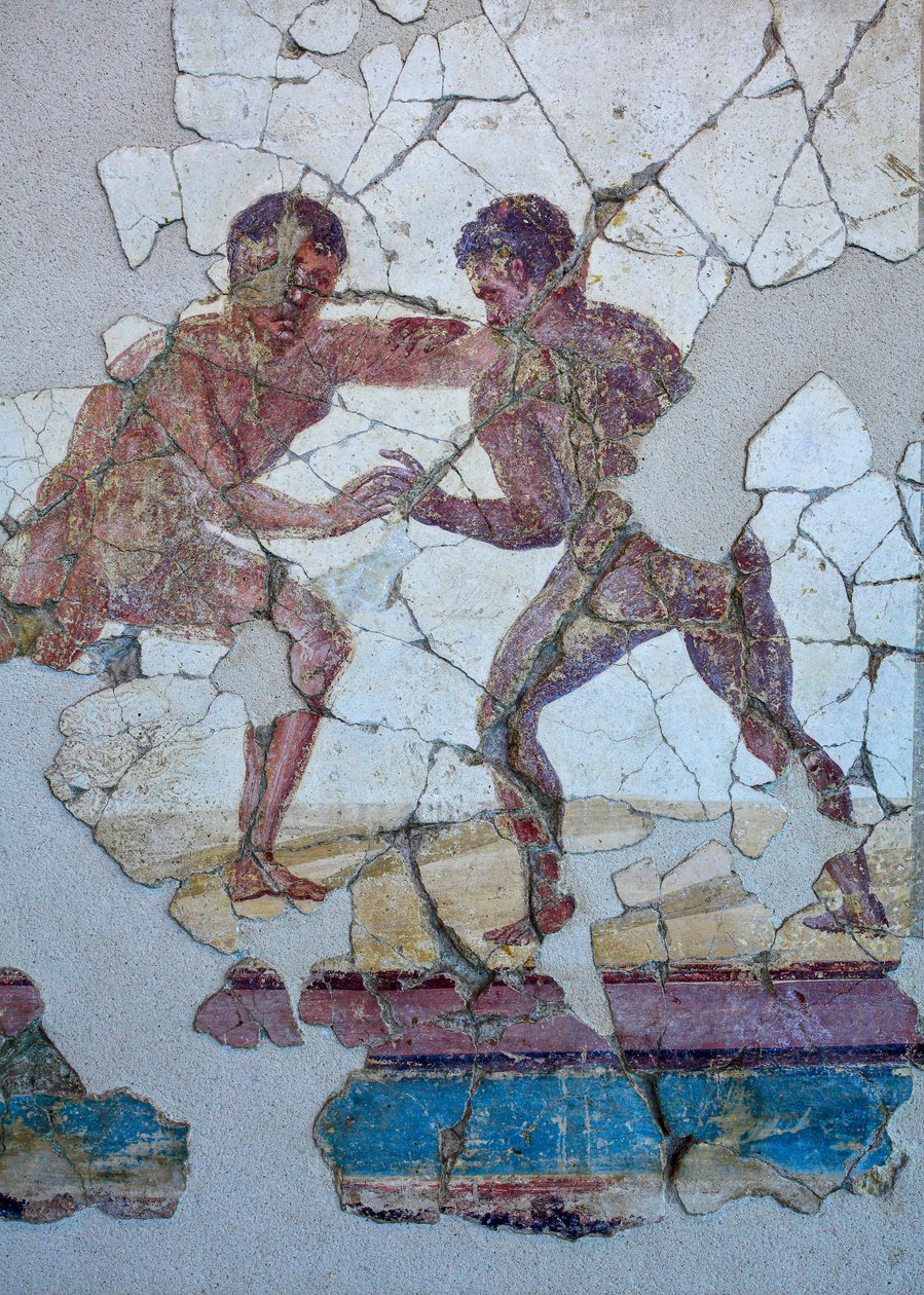 Romersk vægmaleri af Gallo-Roman Gallo-Roman