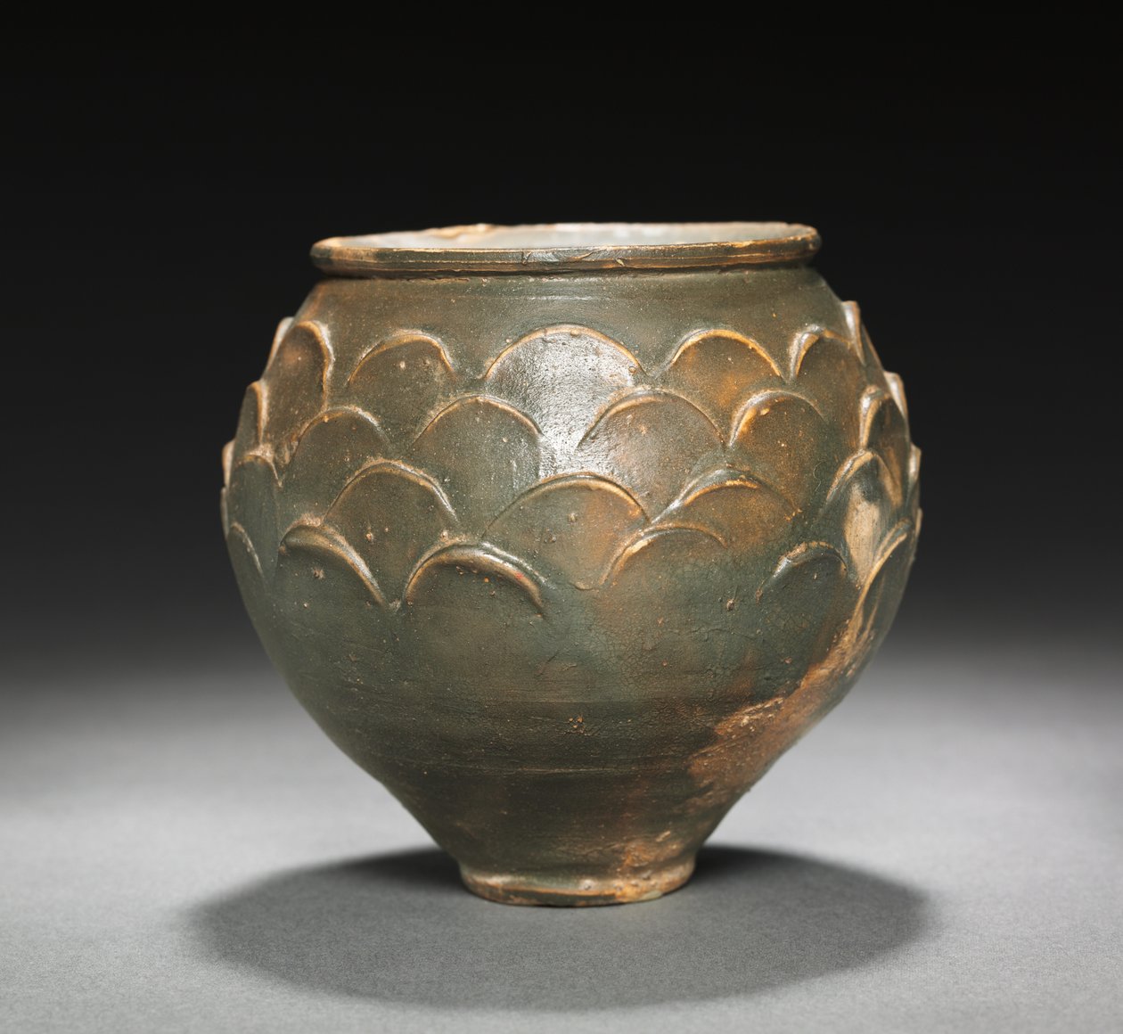 Bægerglas med skalamønster, Köln, 1-100 af Gallo Roman