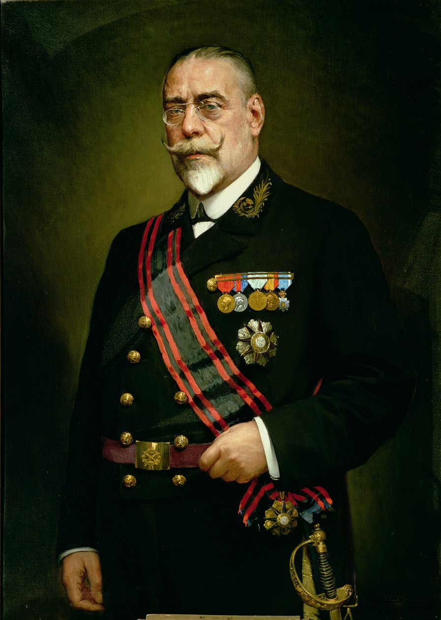 Portræt af Manuel Allende Salazar (1865-1923) (olie på lærred) af Gamoral