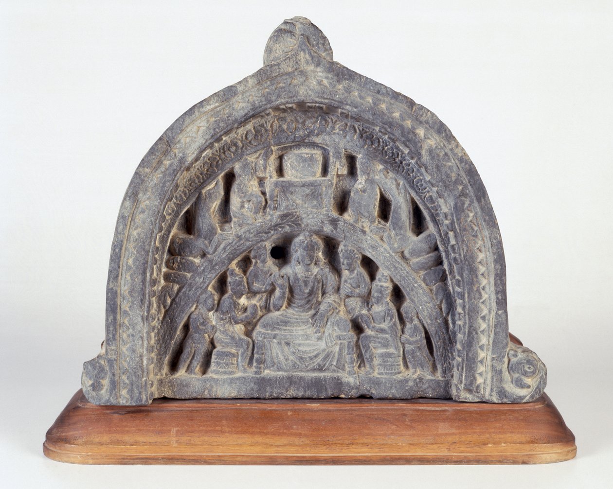 Uddannelse af Buddha, 100-200 (skifer) af Gandhara School