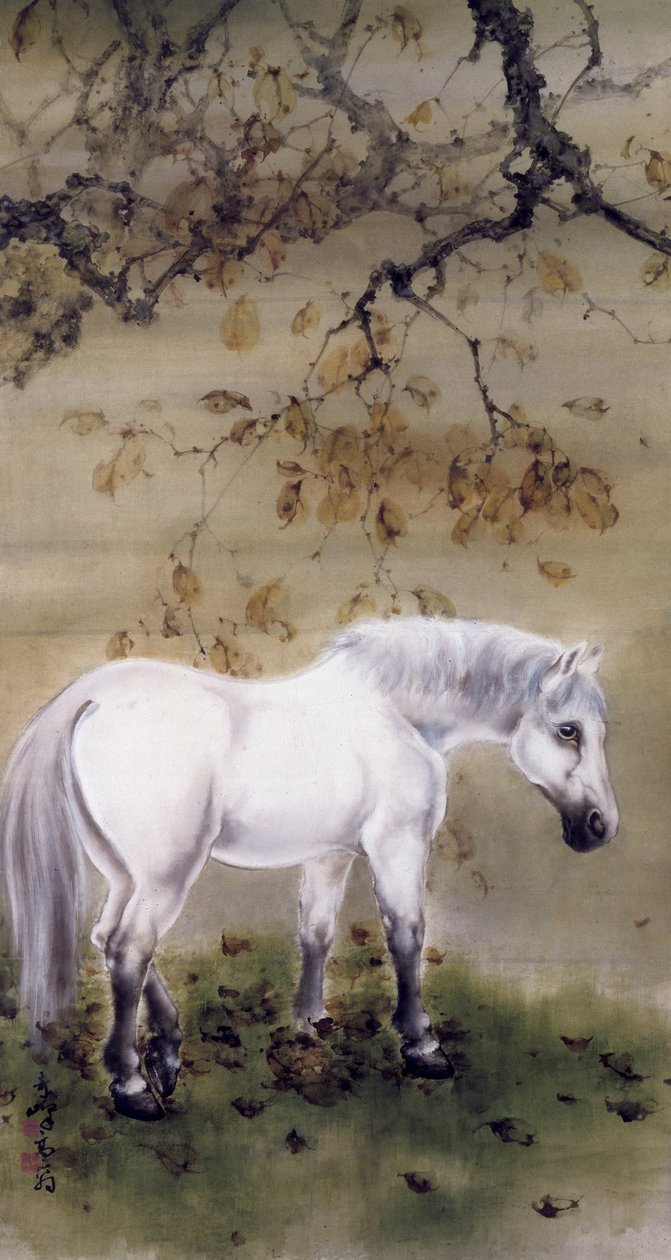 hvide hest af Gao Qifeng