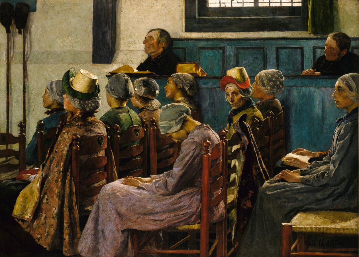 Prædikenen, 1886. af Gari Melchers