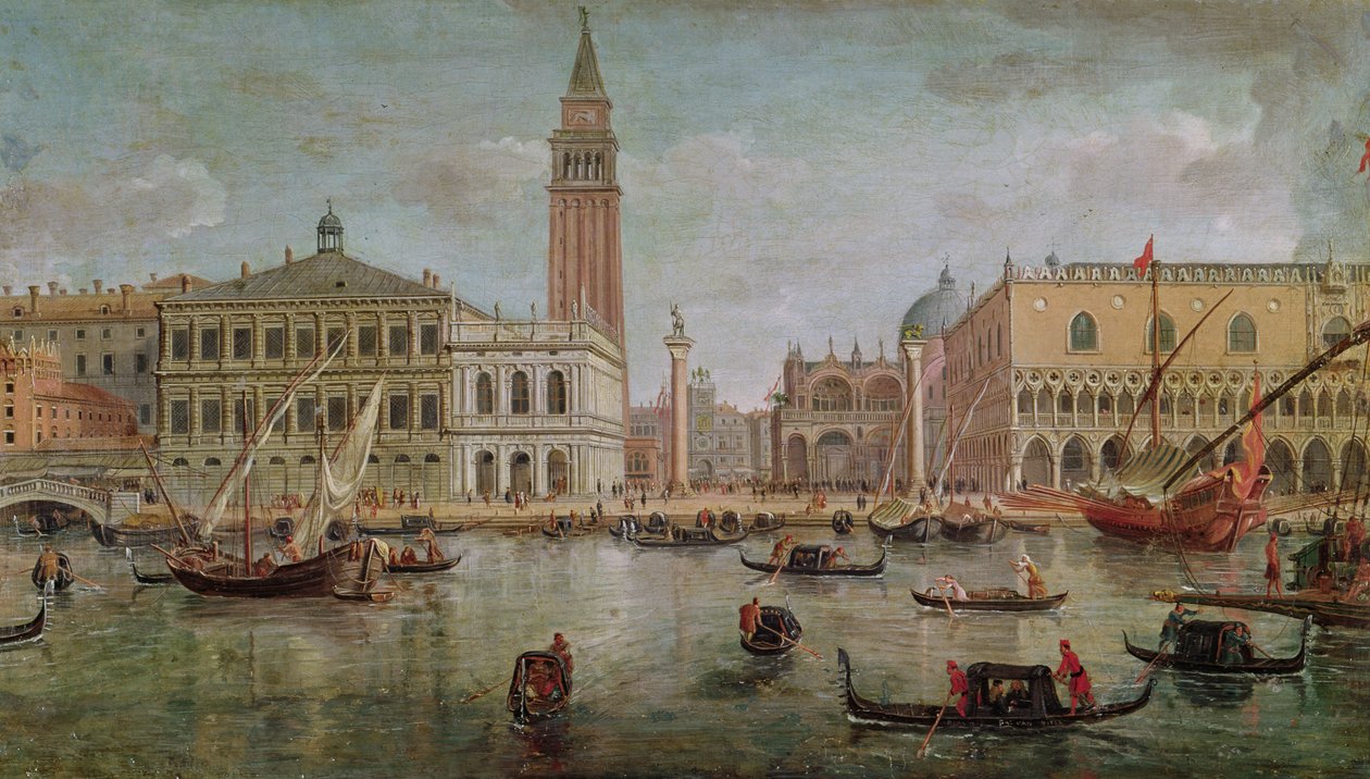 Udsigt over Venedig, 1719 af Gaspar van Wittel