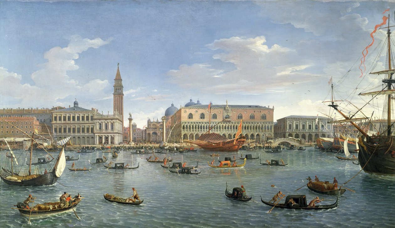 Udsigt over Venedig fra øen San Giorgio, 1697 af Gaspar van Wittel