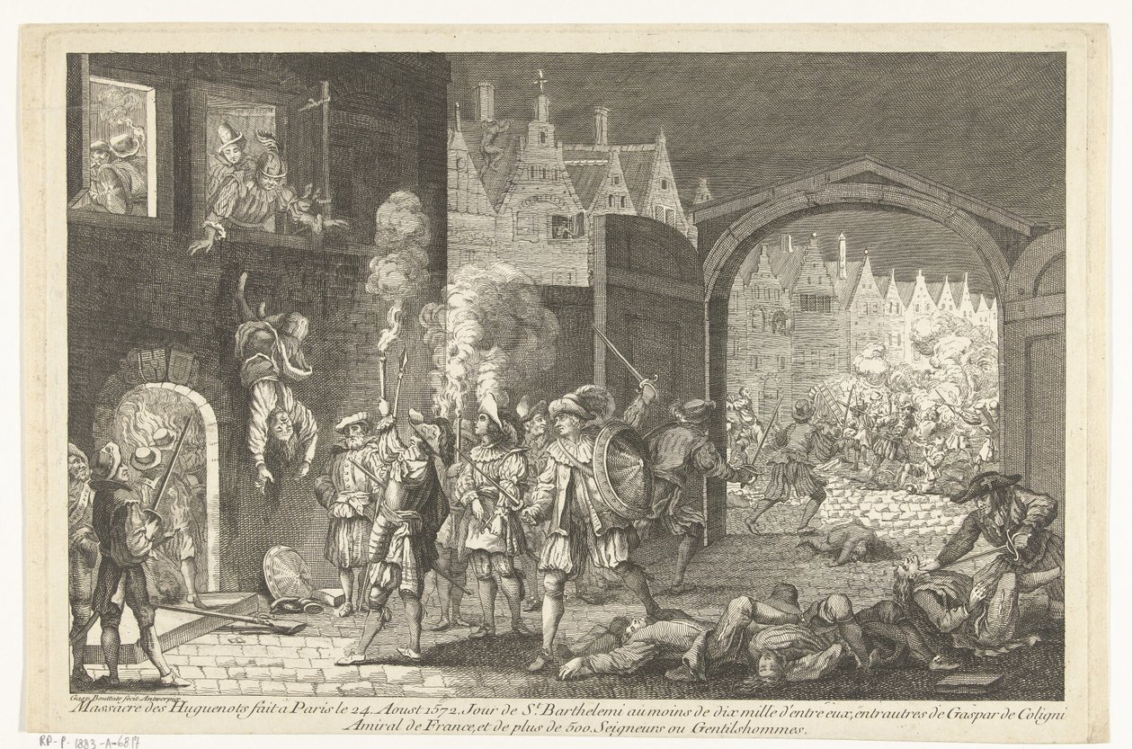 Bartholomeusnacht, 1572 af Gaspar Bouttats