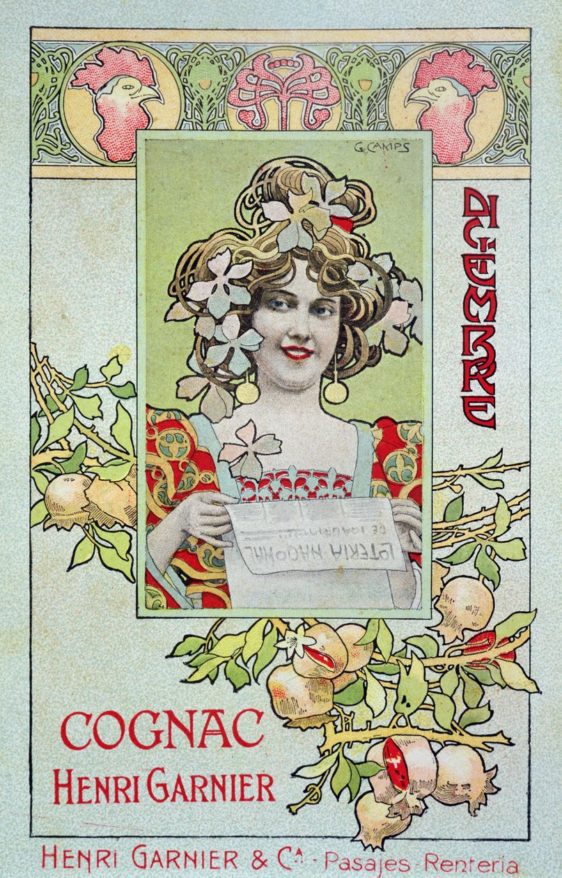 december, fra en kalender for Henri Garnier & Co. af Gaspar Camps Junyent