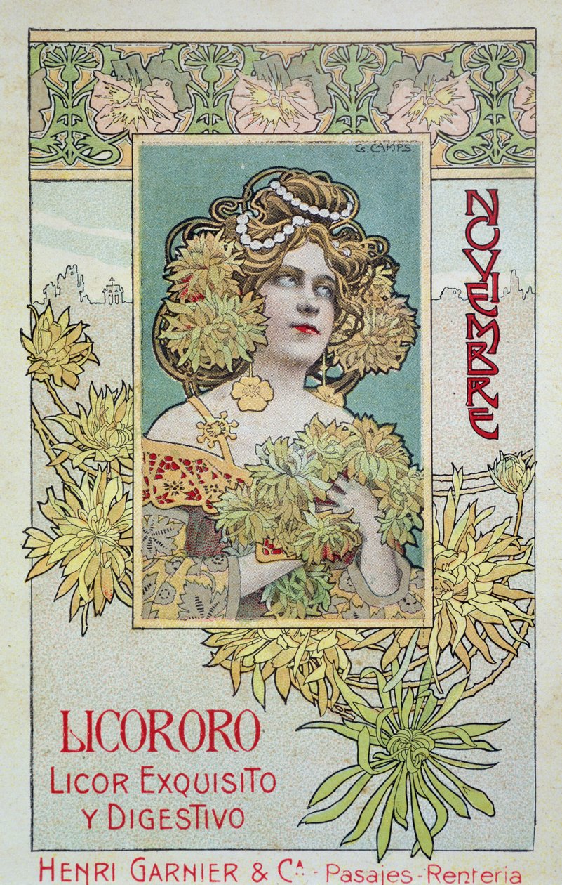 november, fra en kalender for Henri Garnier & Co. af Gaspar Camps Junyent