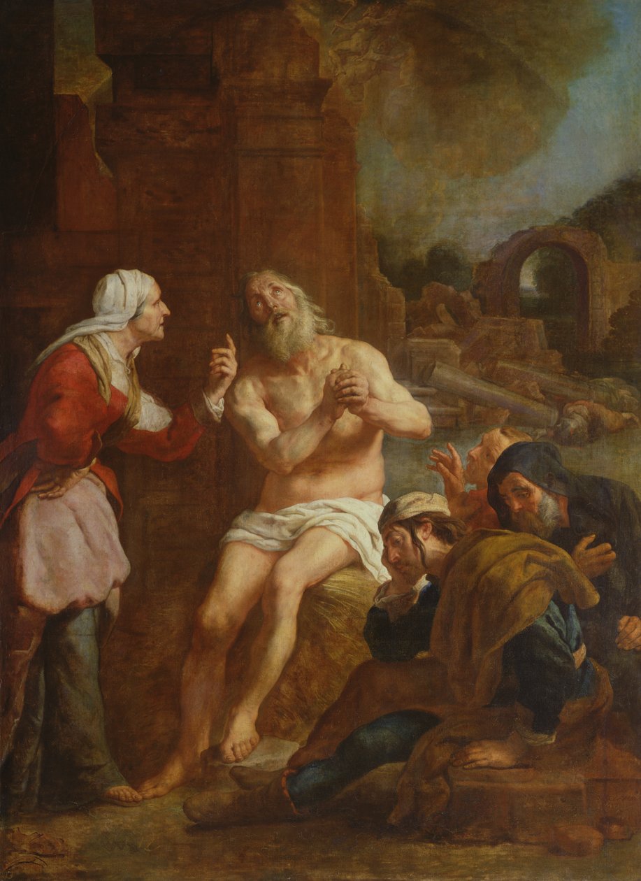 Job mødte modgang, 1619 af Gaspar De Crayer