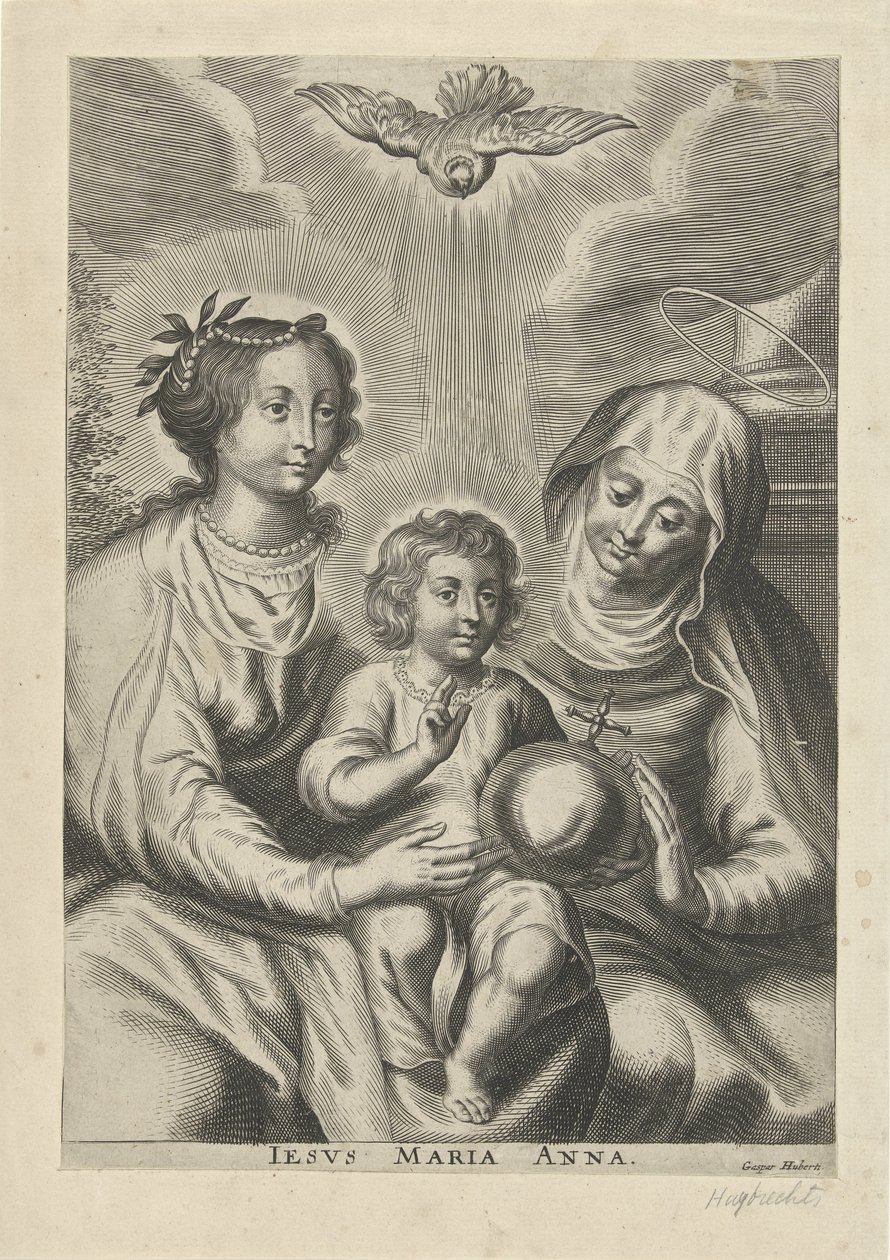 Anna i treere Jesus Maria Anna (titel på objekt) af Gaspar Huybrechts