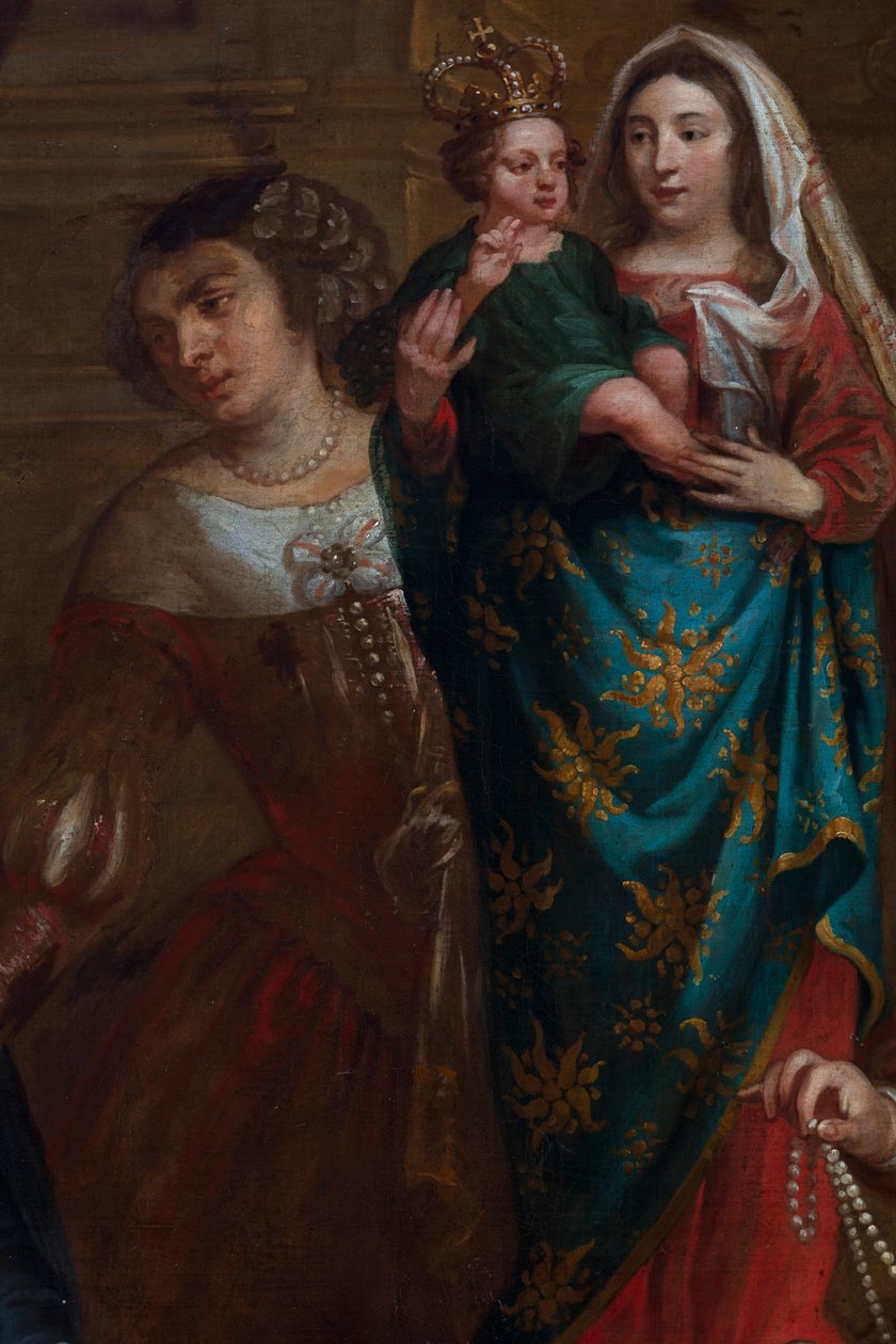 Ærkehertuginde Isabella af Spanien, som giver sine juveler til basilikaen St. Martin i Halle af Gaspar De Crayer