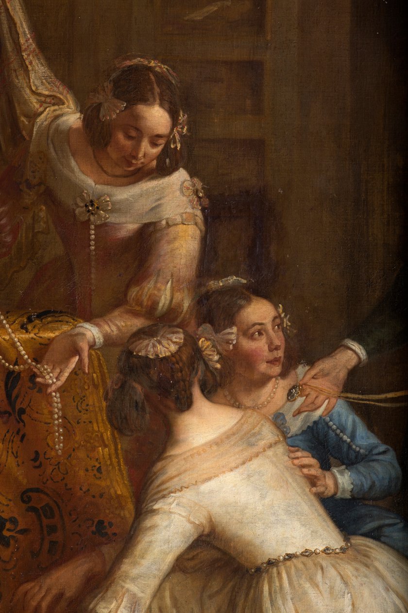 Sognekirke (Eglise Saint-Brice). Paintin "Ærkehertug Isabel af Spanien giver sine smykker til basilikum Saint-Martin af Halle". Gaspar de Crayer. af Gaspar De Crayer