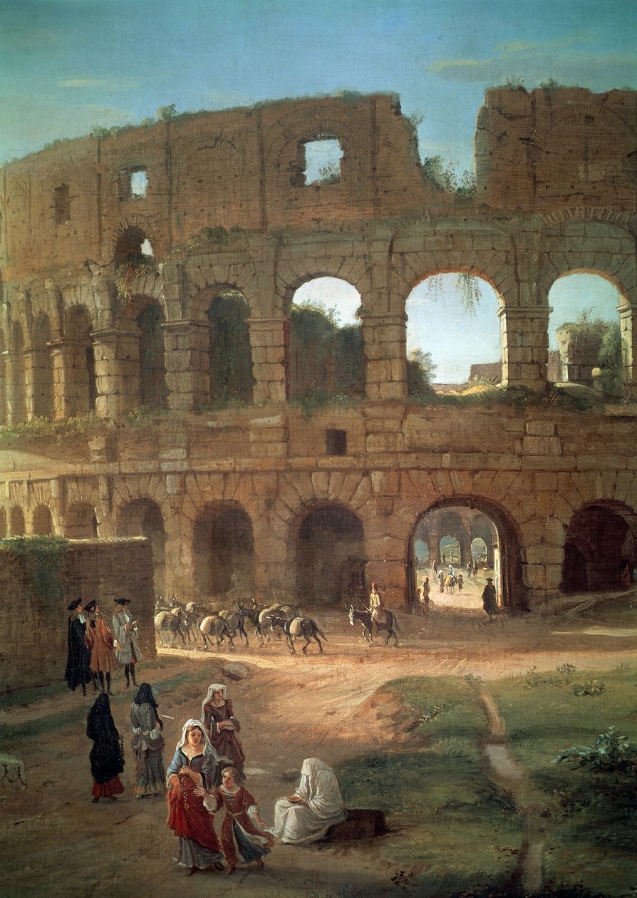 Colosseum af Gaspar van Wittel (1652 eller 1653-1736), detaljer af Gaspar van Wittel