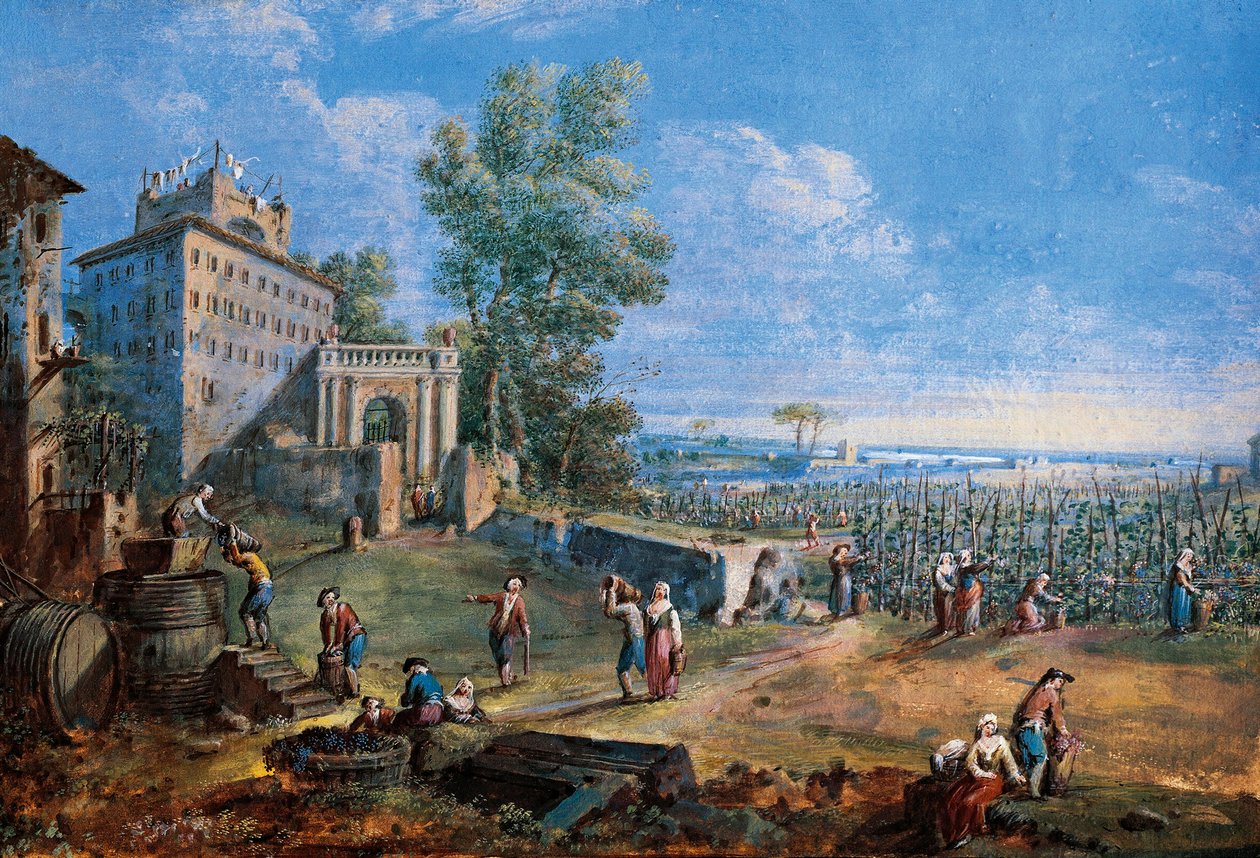 Høstmaleriet af Gaspare Vanvitelli (Gaspar van Wittel, Caspar Van Vitelli) (1653-1736) Prato, Civic Museum af Gaspar van Wittel