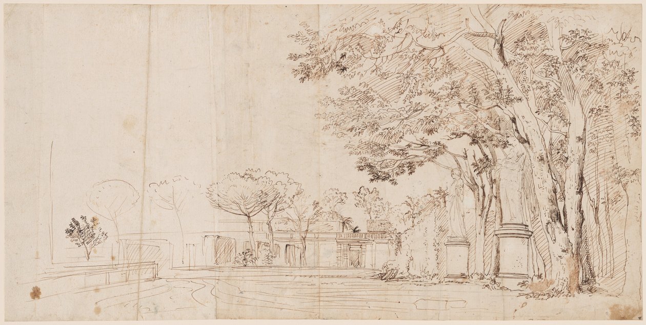 Villa Medicis haver af Gaspar van Wittel