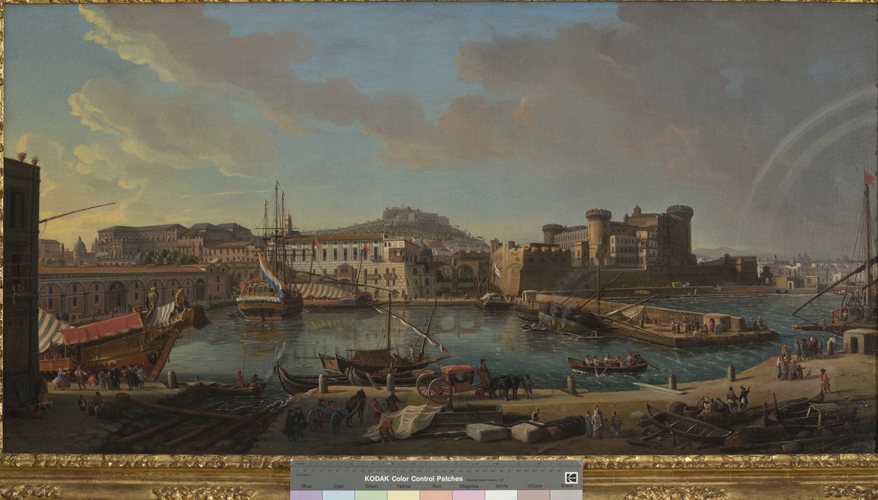 Dokken i Napoli, 1711 af Gaspar van Wittel