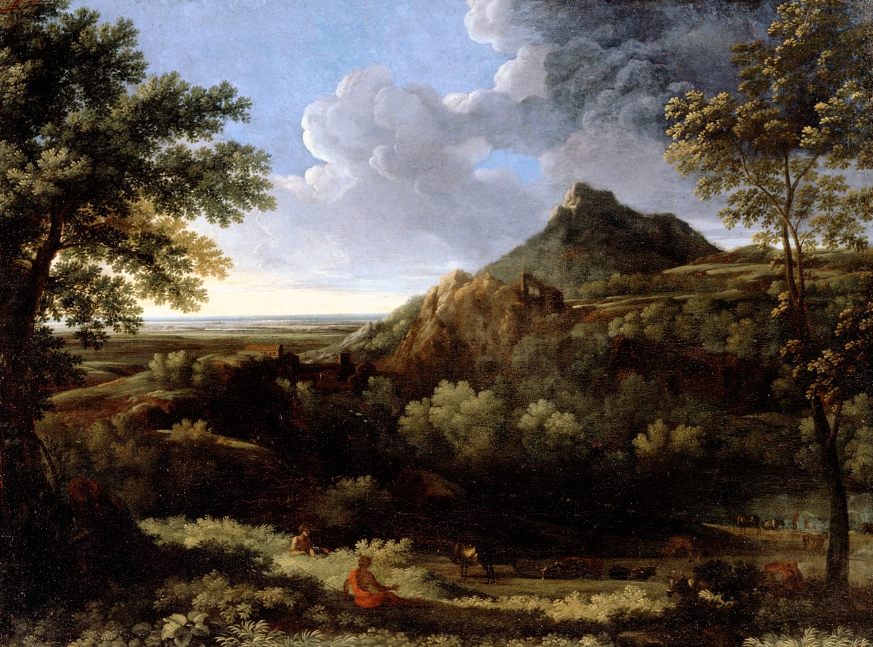 Landskab i den romerske Campagna af Gaspard Poussin Dughet