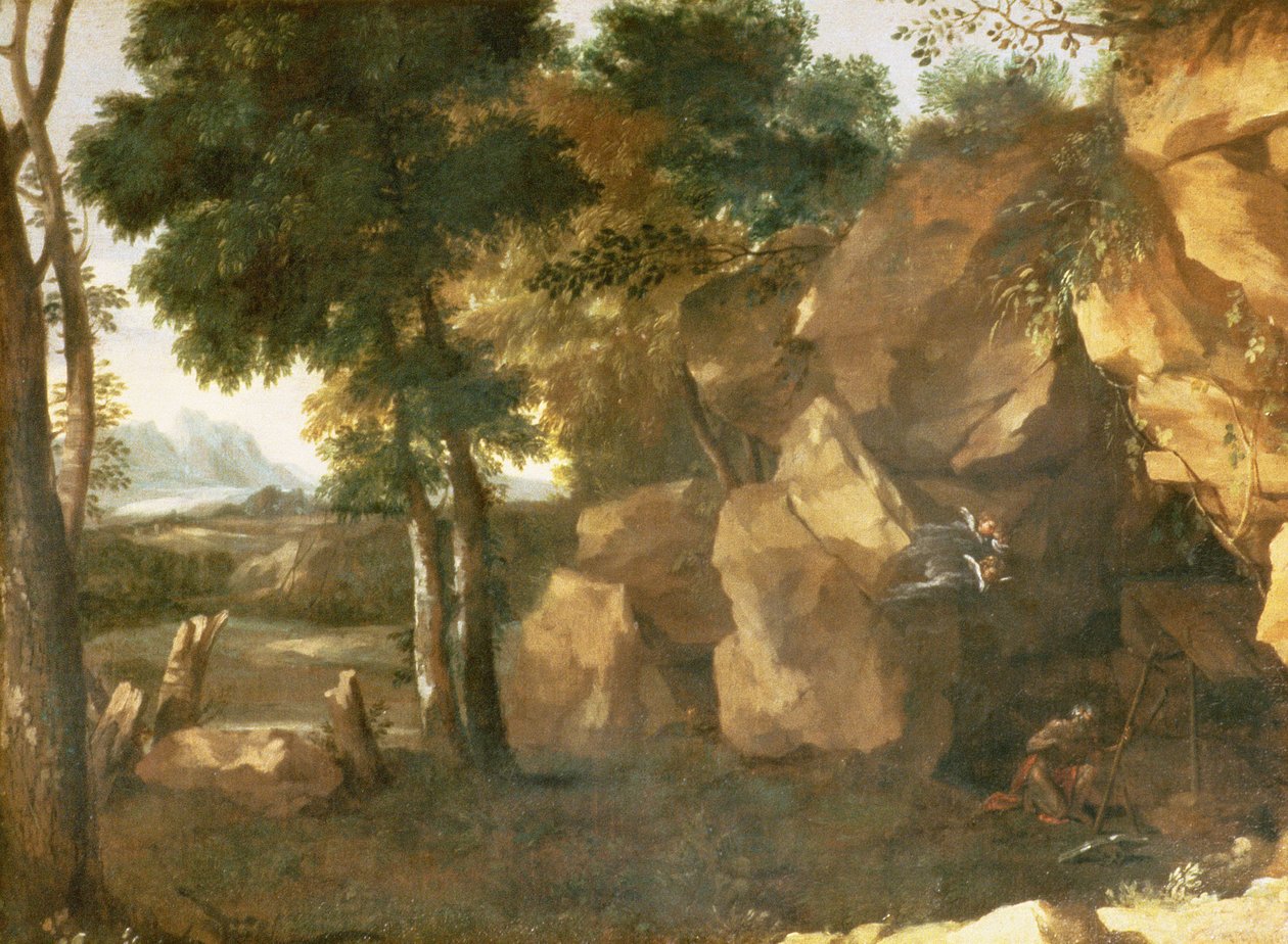 Sankt Jerome af Gaspard Poussin Dughet