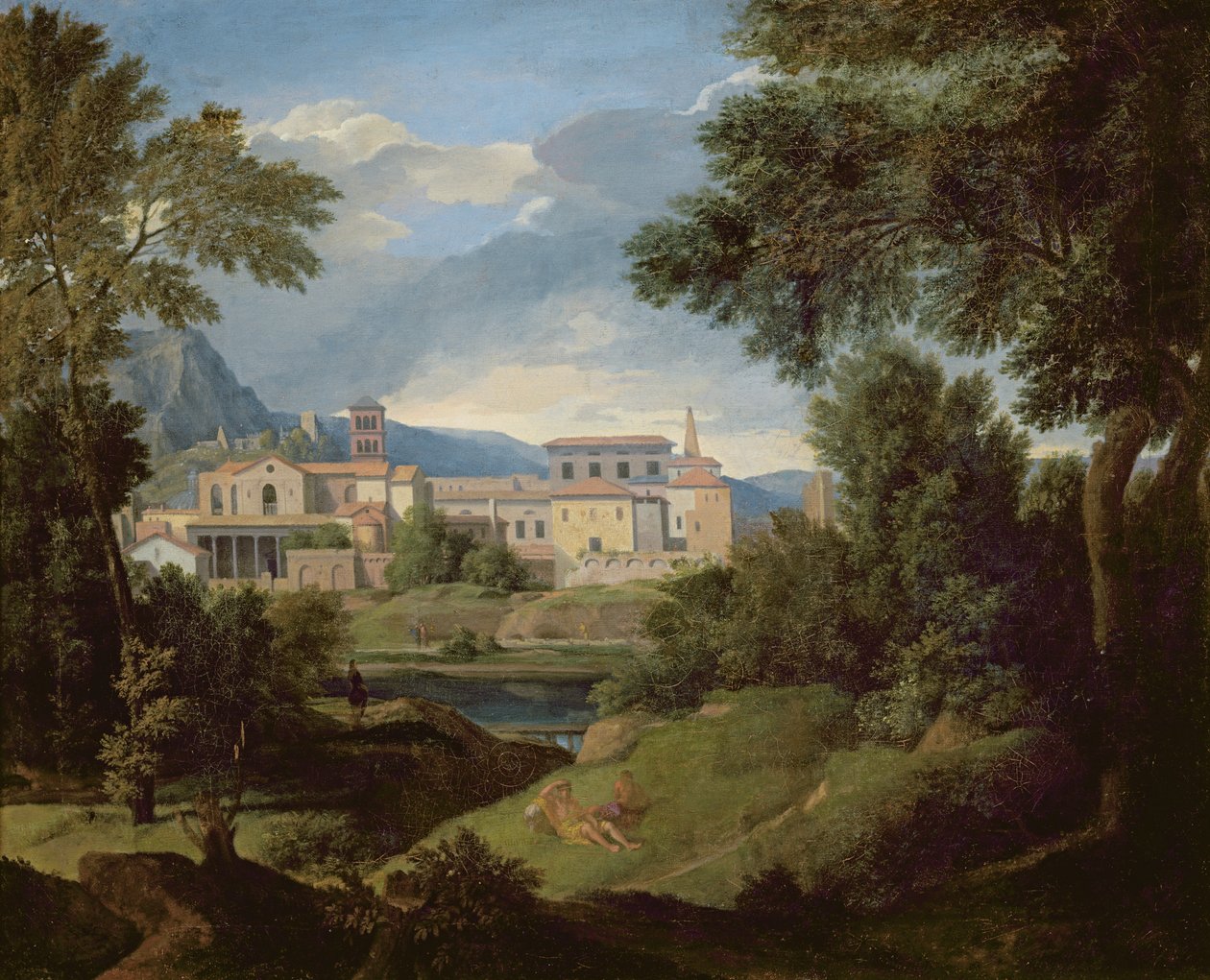 italiensk landskab af Gaspard Poussin Dughet