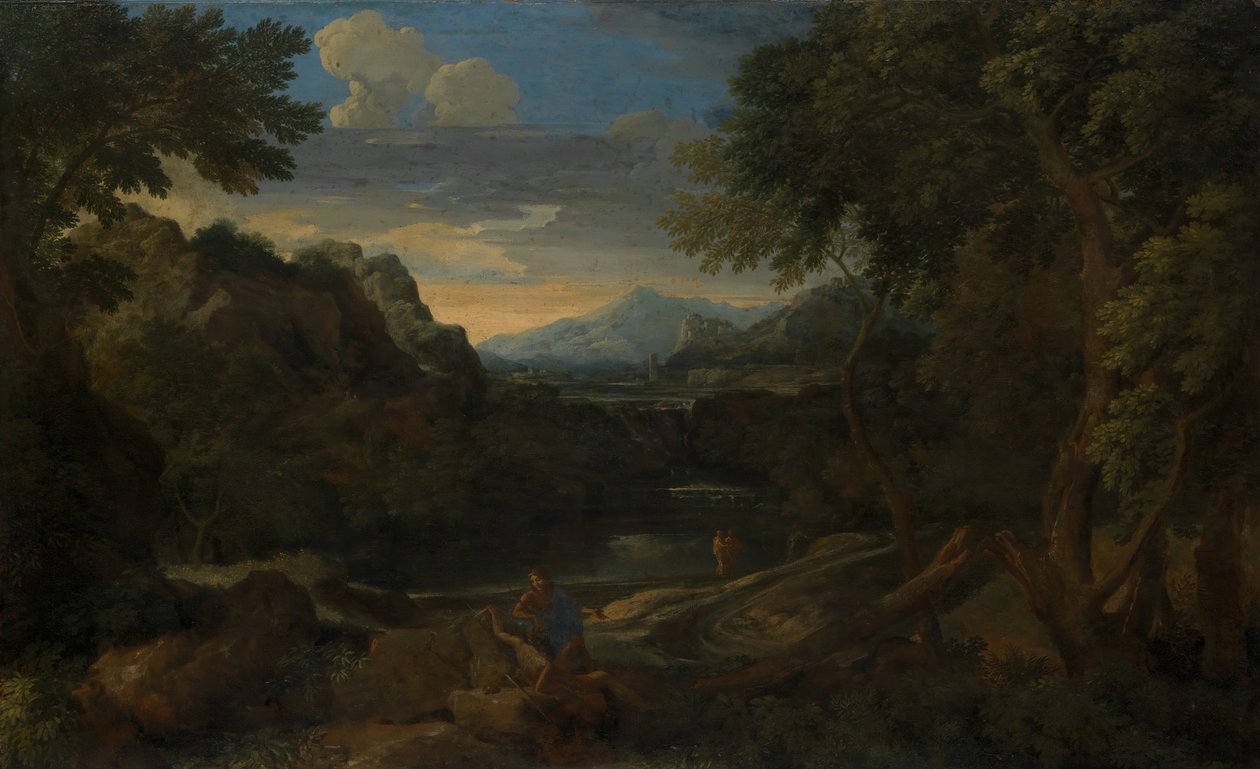Imaginært landskab. af Gaspard Dughet