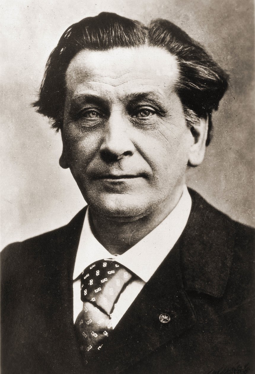 François Coppée (1842-1908), fransk digter og dramatiker, fotograferet af Nadar. af Gaspard Felix Tournachon Nadar