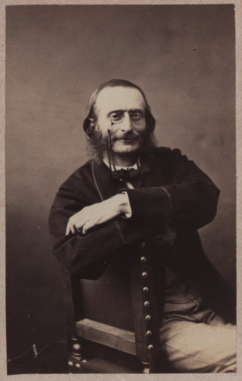 Portræt af Jacques Offenbach 1819-1880, ca 1860. af Gaspard Félix Nadar