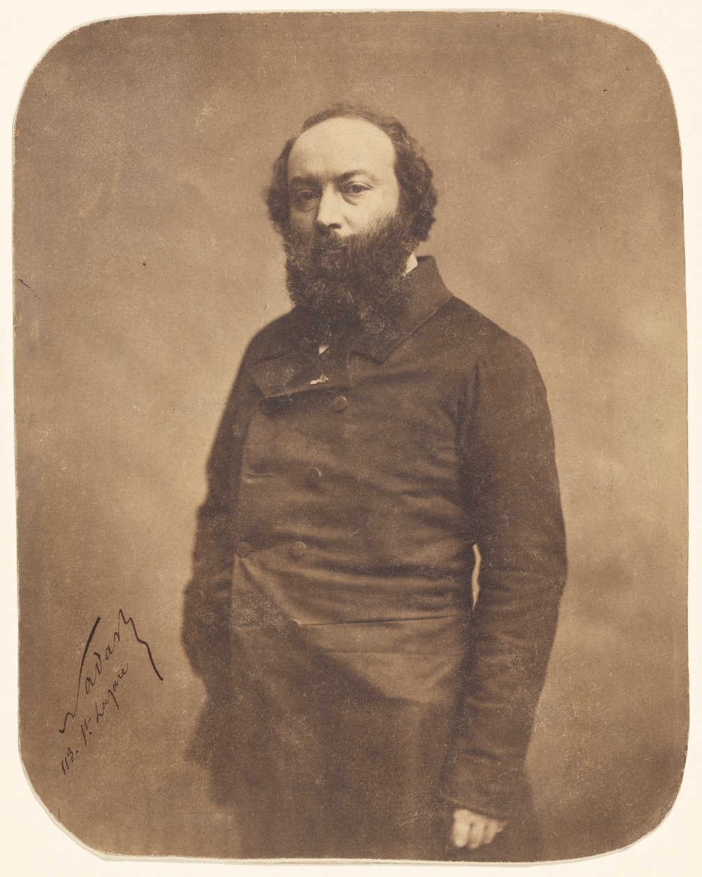 Portræt af Théodore Rousseau 1812-1867, 1855-1859. af Gaspard Félix Nadar