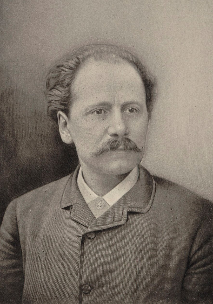 Portræt af komponisten Jules Massenet 1842-1912, 1890. af Gaspard Félix Nadar