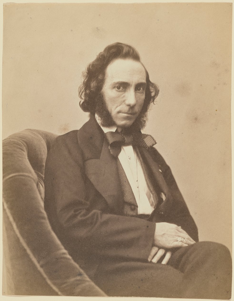 Portræt af violinisten og komponisten Ernesto Camillo Sivori 1815-1894, 1854-1855. af Gaspard Félix Nadar