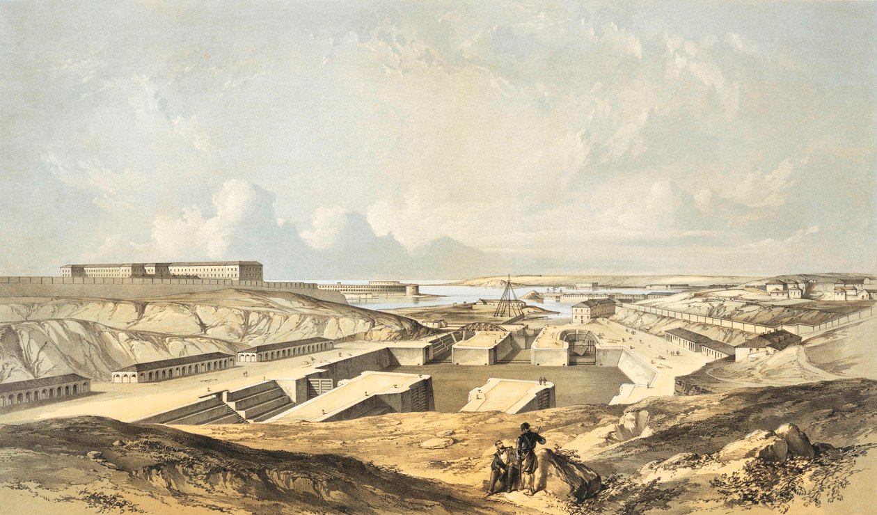Dokker og havn i Sevastopol af Gaspard Le Marchant Tupper