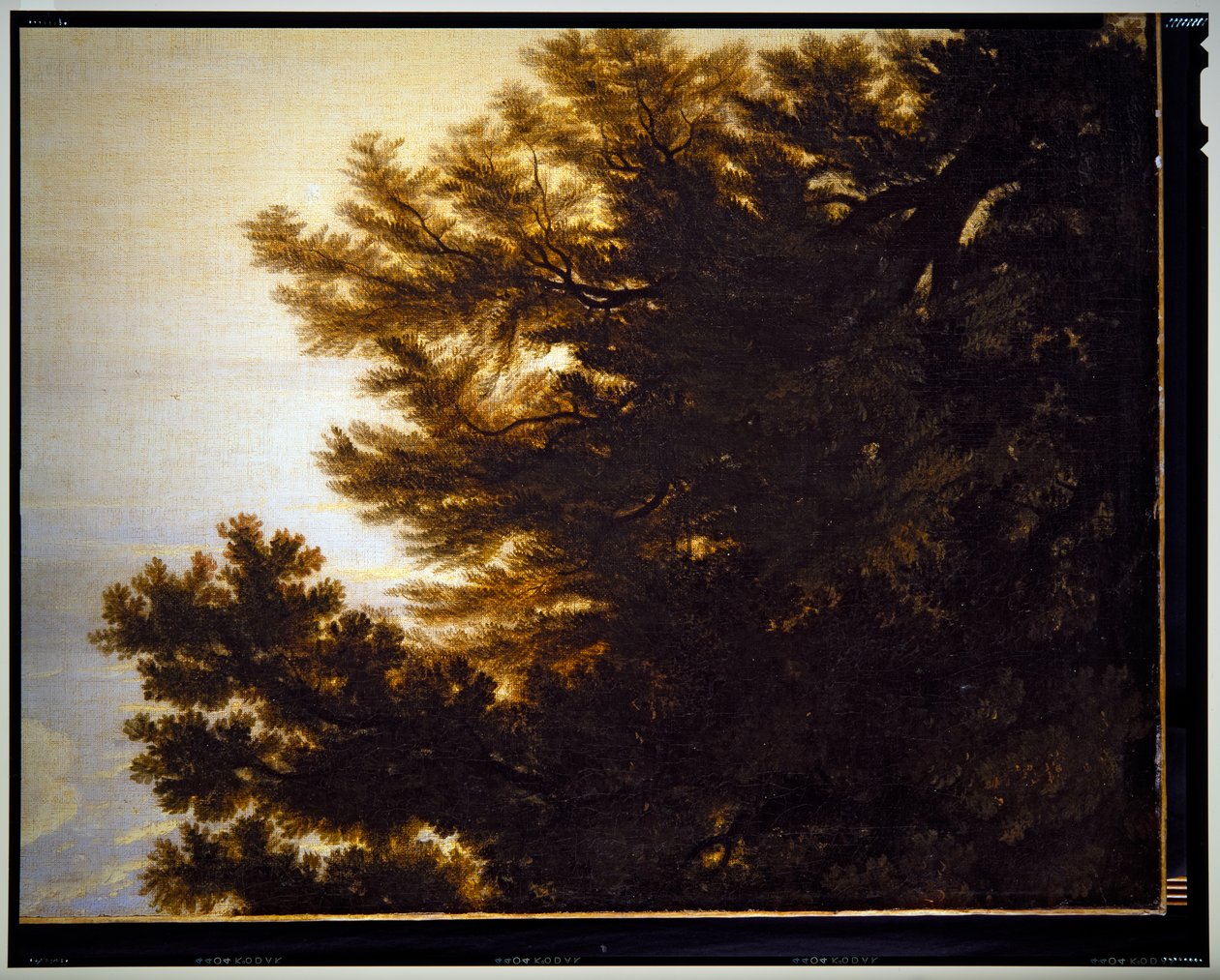 Italiensk pastoralt landskab, detalje, udateret af Gaspard Poussin Dughet