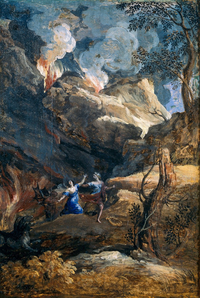 Orfeus og Eurydike af Gaspard Poussin Dughet