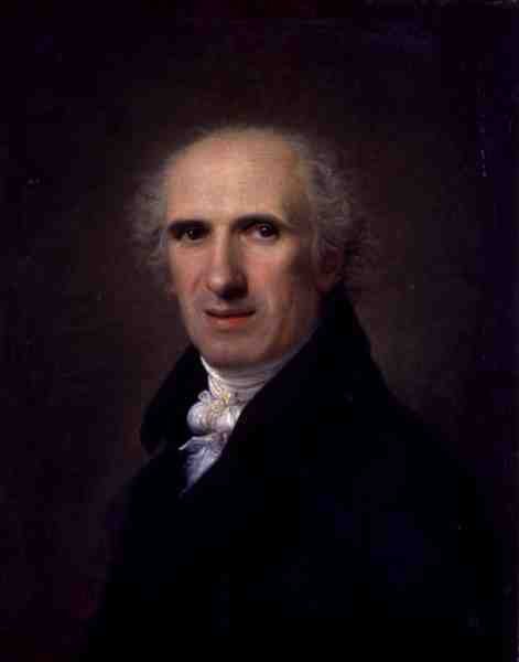 Portræt af Antonio Canova (1757-1822) (olie på lærred) af Gaspare Landi