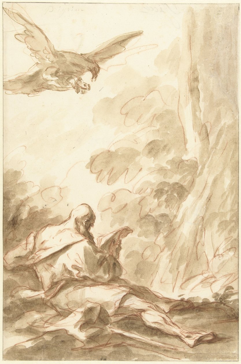 Elias fodres af ravnene af Gasparo Diziani (attributed to)