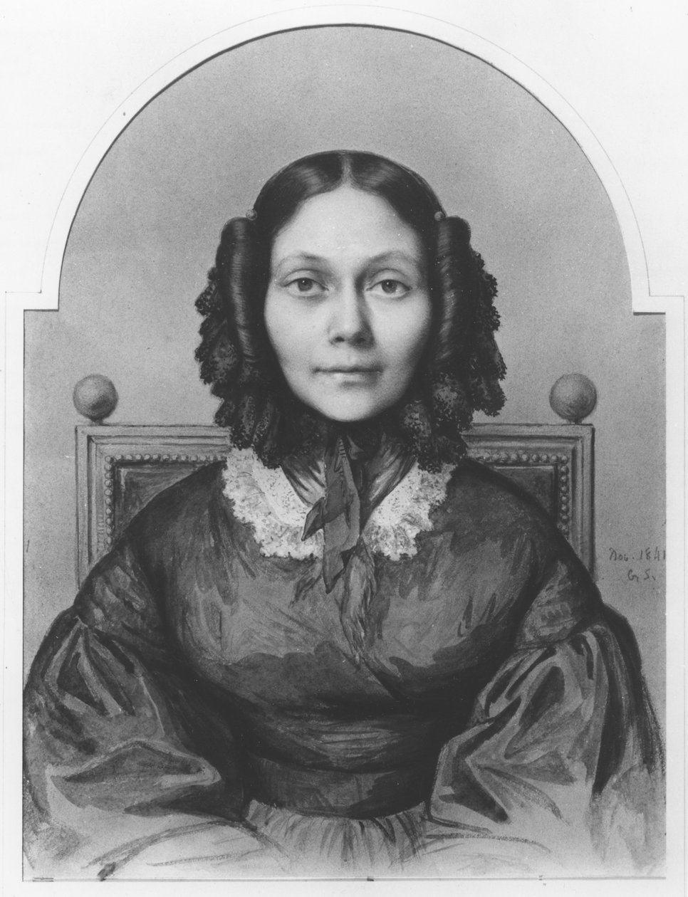 Portræt af grevinden af ​​Segur (1799-1874), november 1841 af Louis Gaston de Segur
