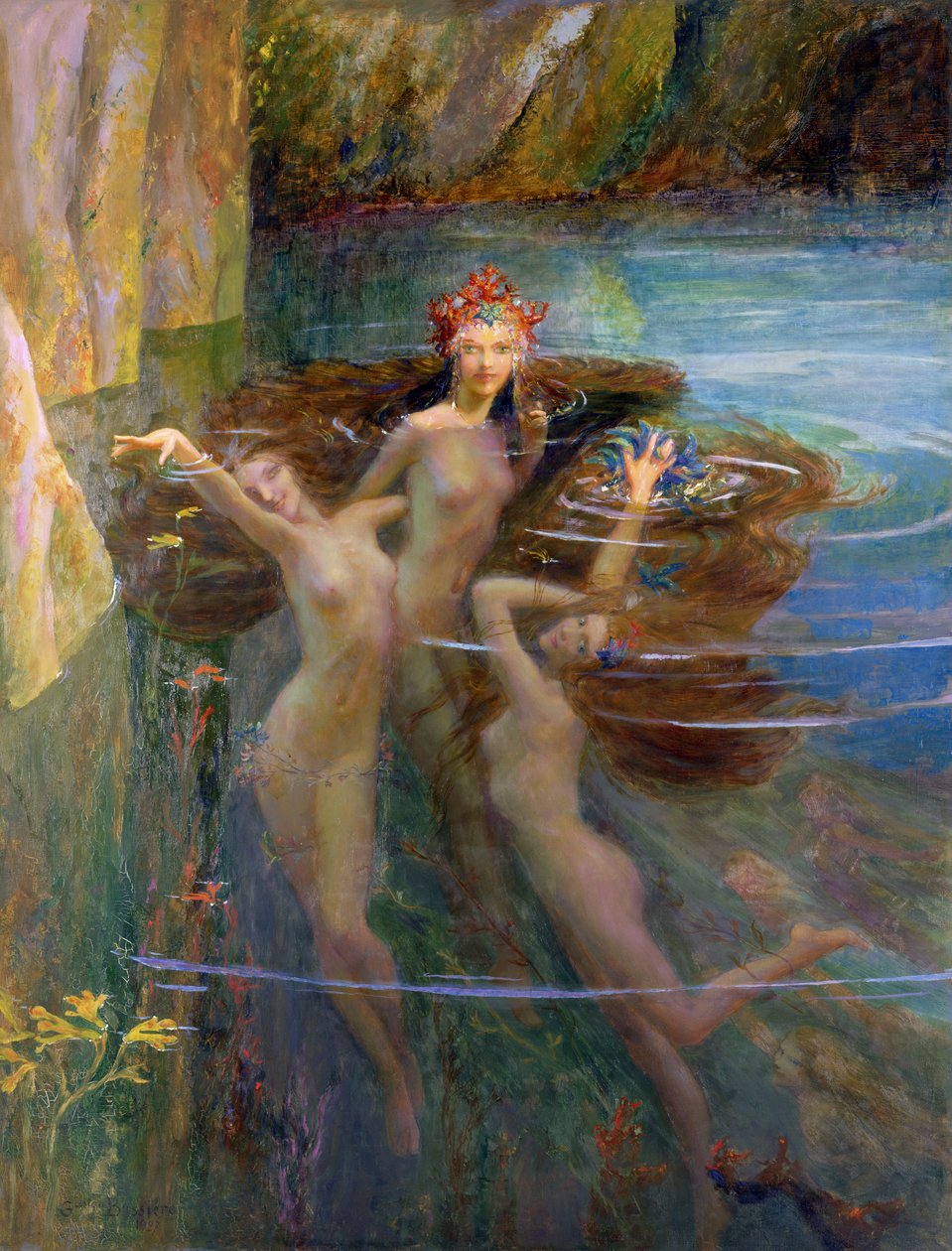 Vandnymfer af Gaston Bussiere