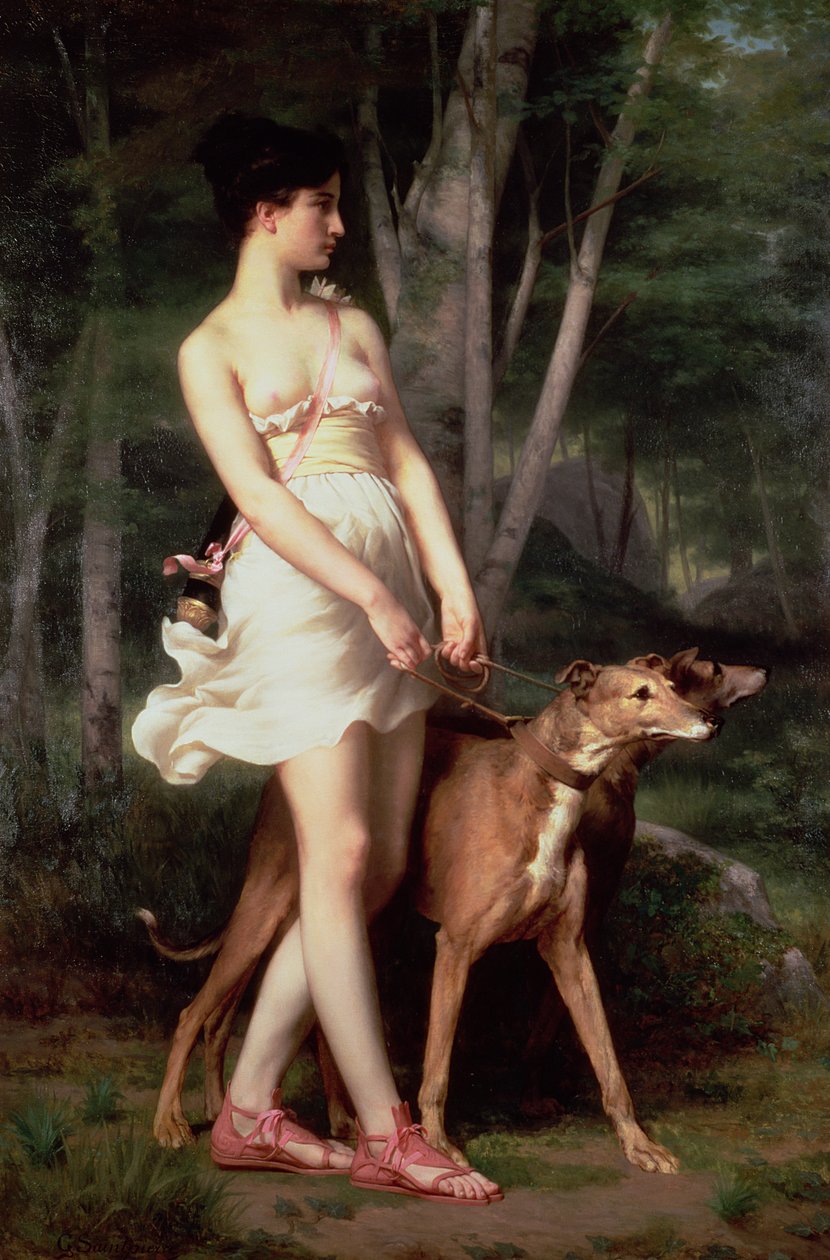 Jægerinden Diana af Gaston Casimir Saint Pierre