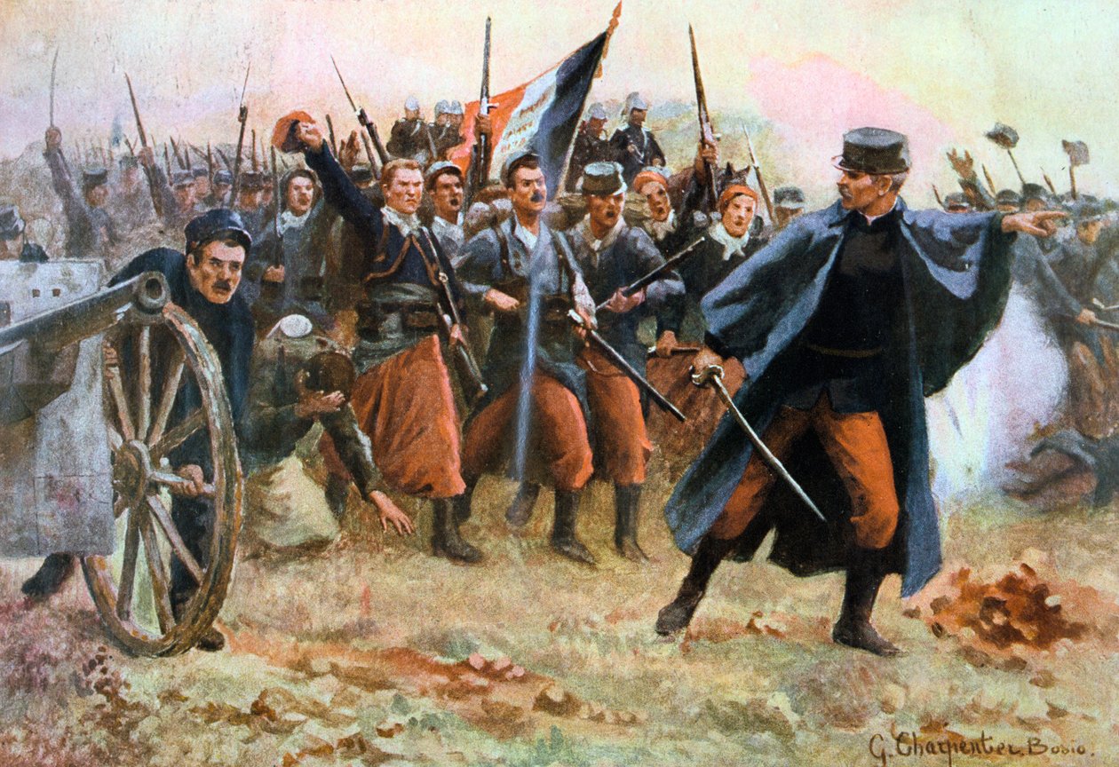 De fra 1914: Facing the Barbarians, Frankrig, 1914. af Gaston Charpentier Bosio