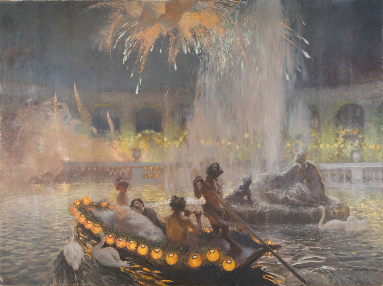 Natfest i Versailles, 1906. af Gaston La Touche de
