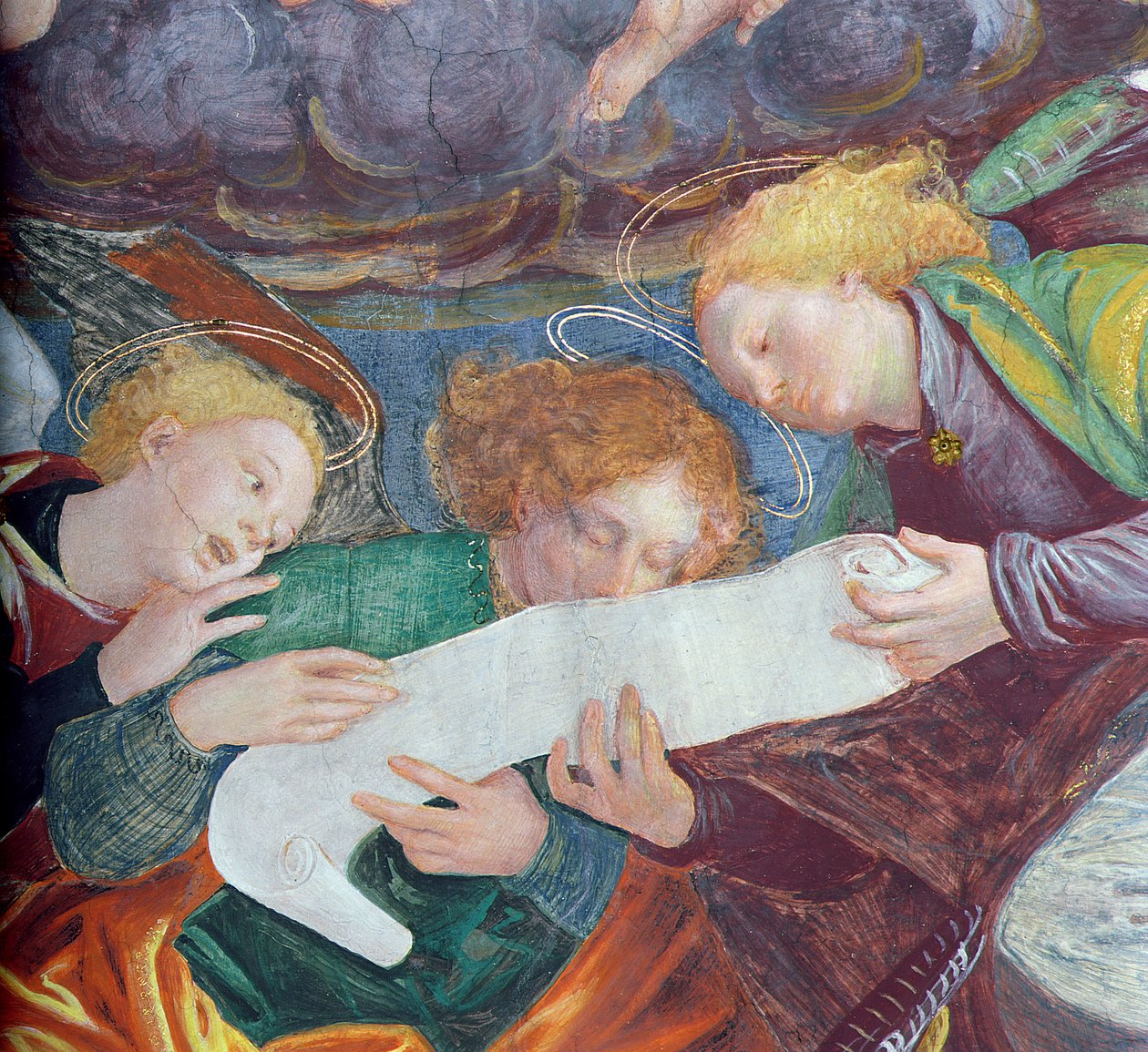 Englenes Koncert, 1534-36 (detaljer) (se 175762) af Gaudenzio Ferrari