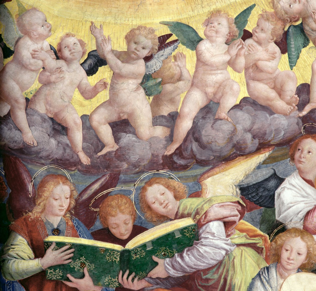 Englenes koncert, 1534-36 (detalje) (se 175762) af Gaudenzio Ferrari