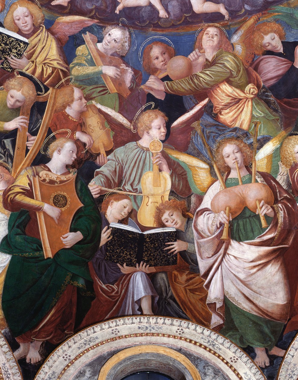 Englenes Koncert, 1534-36 (detaljer) (se 175762) af Gaudenzio Ferrari