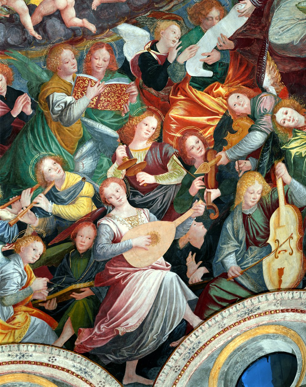 Englenes Koncert, 1534-36 (detaljer) (se 175762) af Gaudenzio Ferrari
