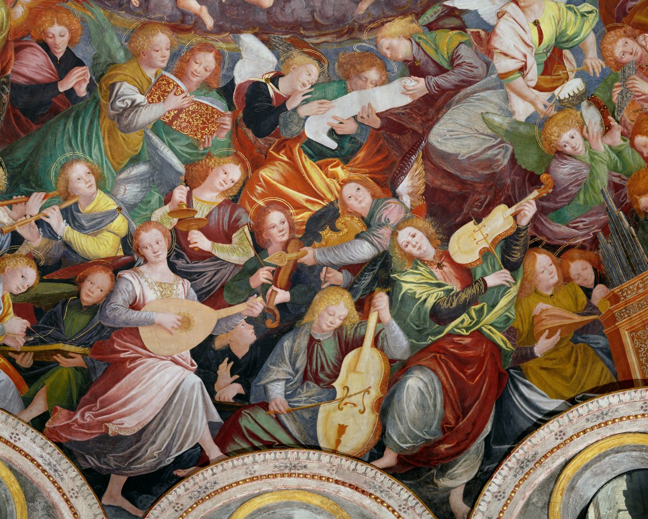 Englenes Koncert, 1534-36 (detaljer) (se 175762) af Gaudenzio Ferrari