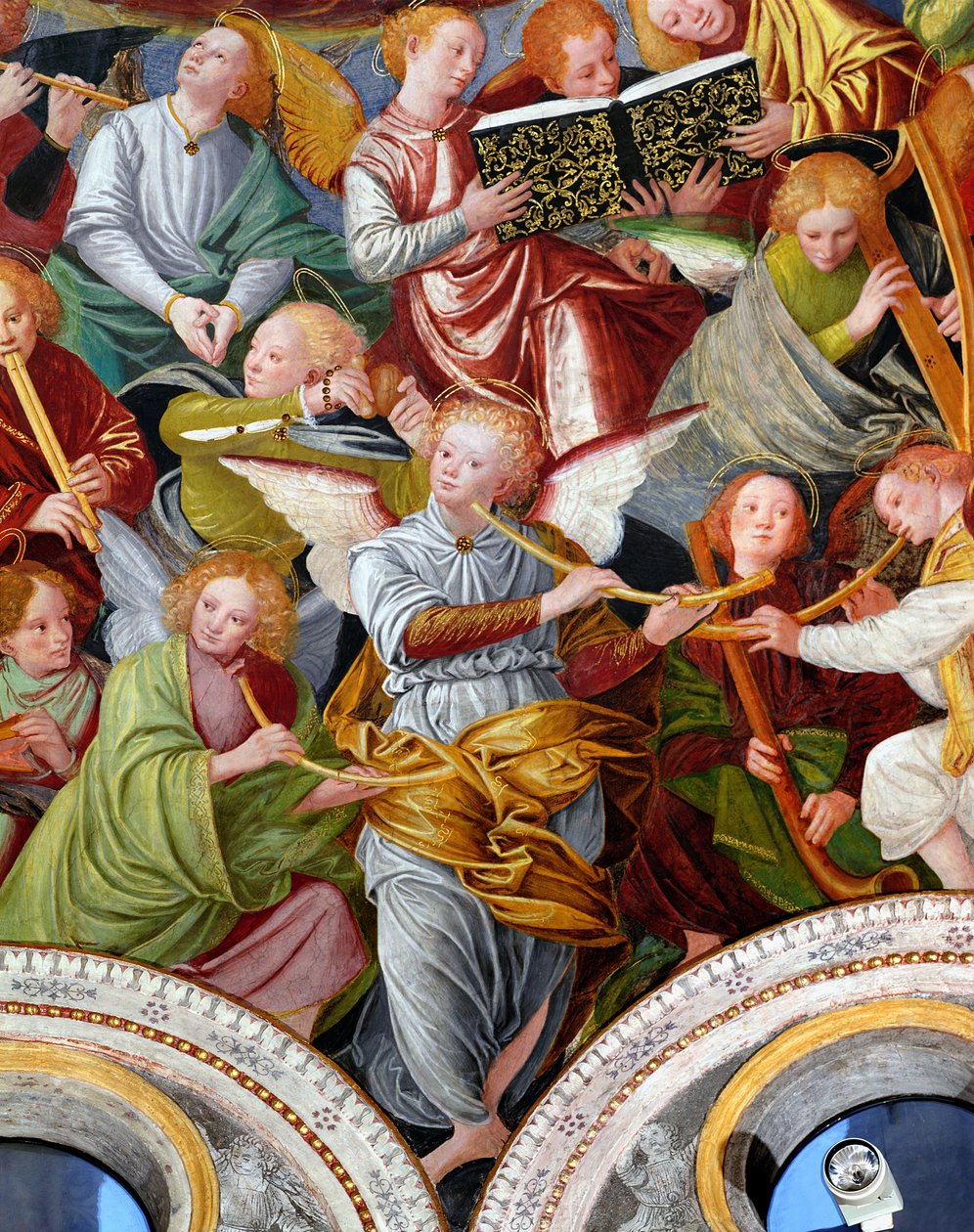 Englenes Koncert, 1534-36 (detaljer) (se 175762) af Gaudenzio Ferrari