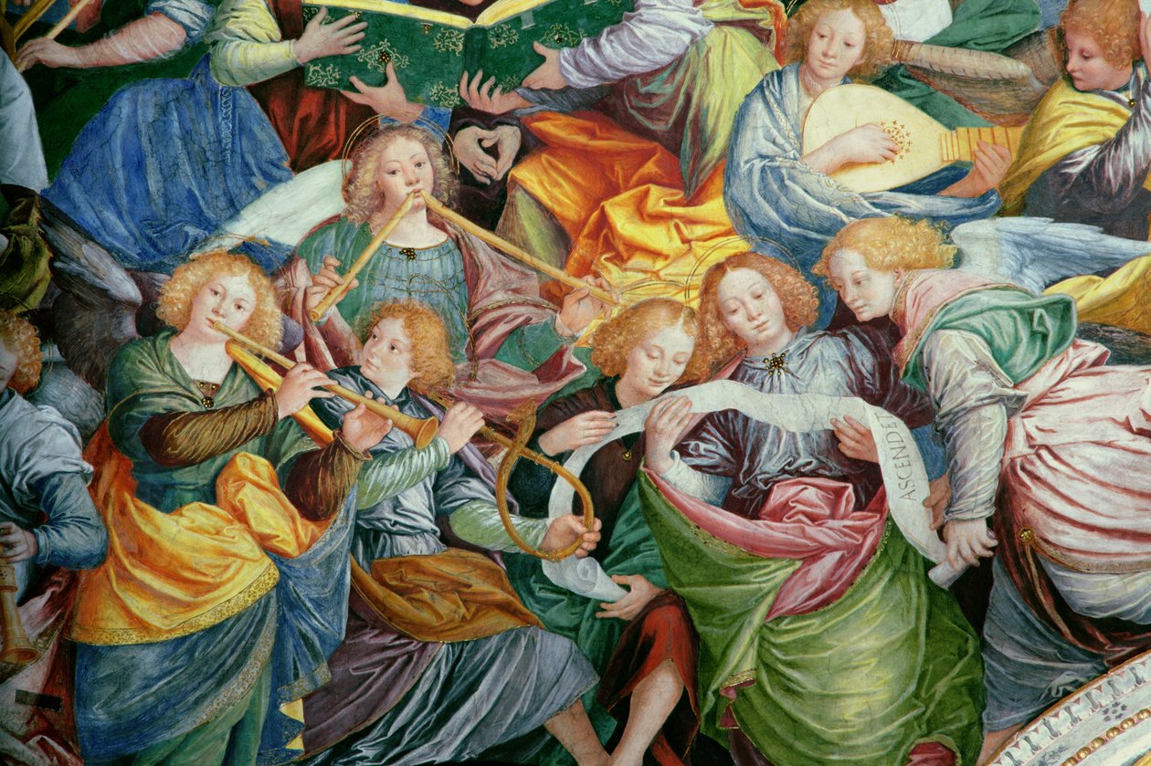 Englenes Koncert, 1534-36 freskomaleri fra 175782 af Gaudenzio Ferrari