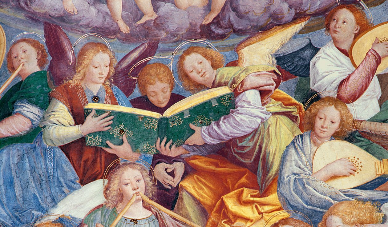 Englenes Koncert, 1534-36 freskomaleri fra 175782 af Gaudenzio Ferrari