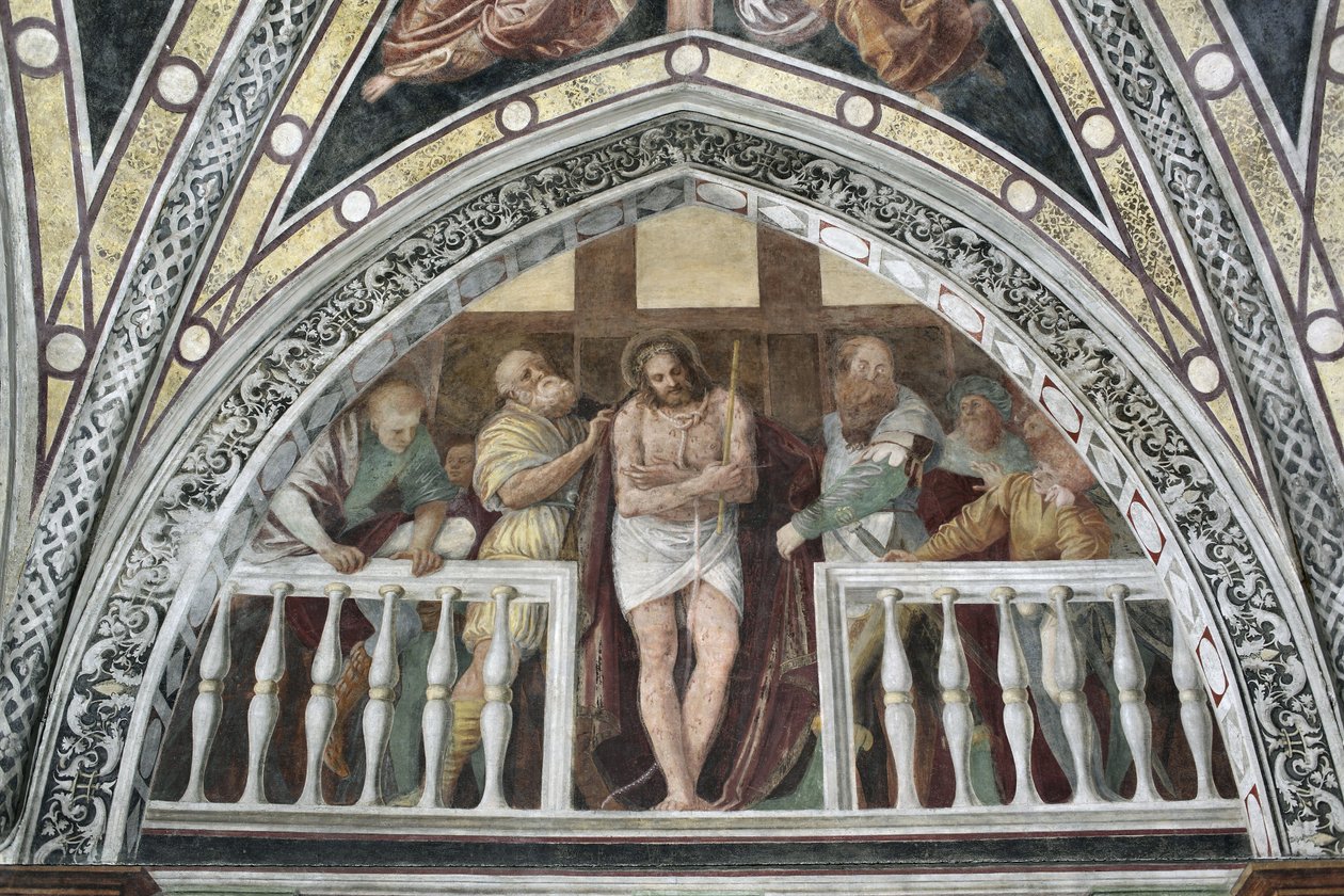 Ecce Homo Fresco af Gaudenzio Ferrari (1475 ca-1546) 1542 Milano, Basilica of Santa Maria delle Grazie Italien af Gaudenzio Ferrari